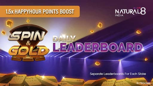 Natural8 India Spin & Gold Daily Leaderboard